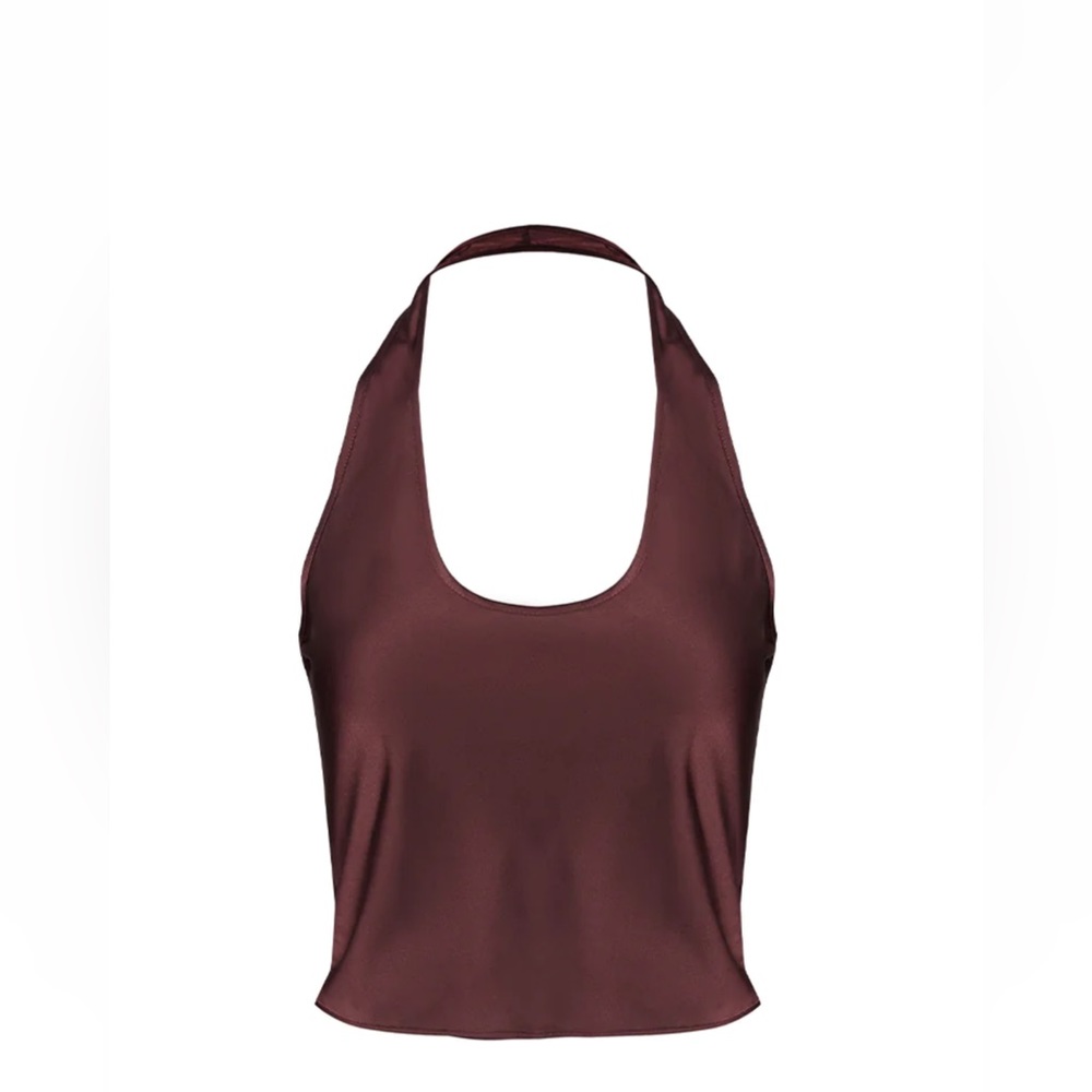 LIONESS FASHION ROXY Halter Top in Garnet